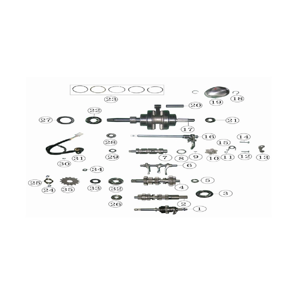 KUBA XY200STII VİTES DİŞLİSİ TAKIM #KM 20012